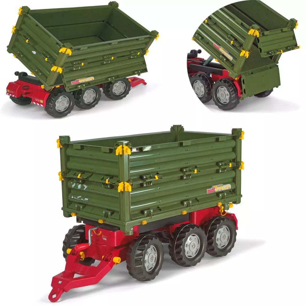 Rolly Toys rollyTrailer didelė priekaba, 3 ašių, daugiafunkcė priekaba